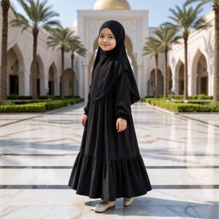 Kids Abaya Collection Borqa KCA105